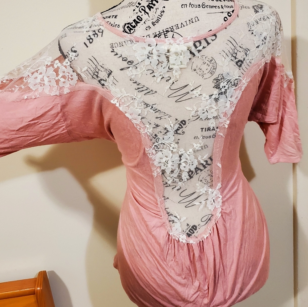 Sammy lace pink blouse